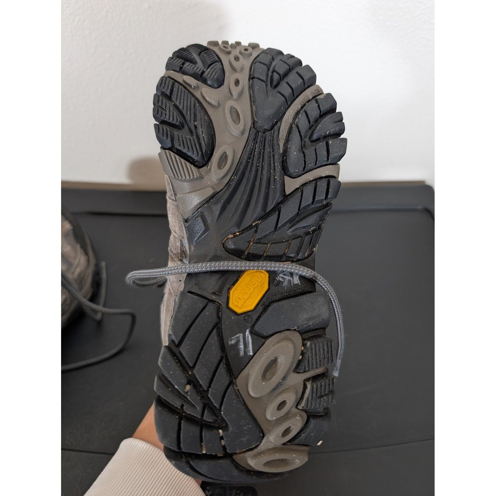Merrell Moab 2 Women's 7 Mid Waterproof Trail Hiking Boots Granite Grey J06054 - Picture 11 of 12